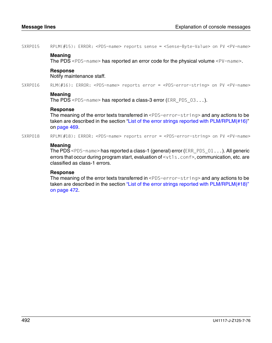 FUJITSU CentricStor V3.1D User Manual | Page 492 / 640