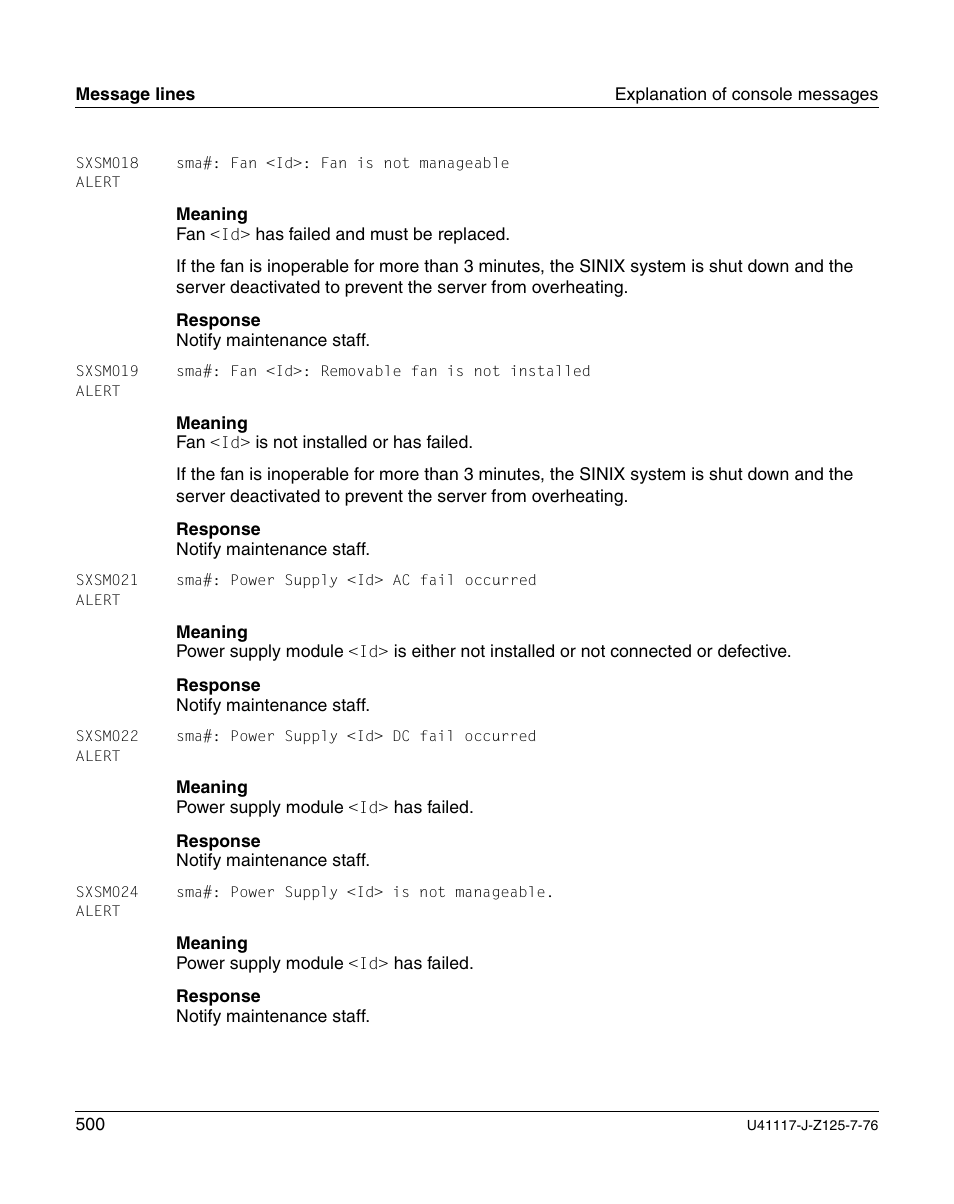 FUJITSU CentricStor V3.1D User Manual | Page 500 / 640