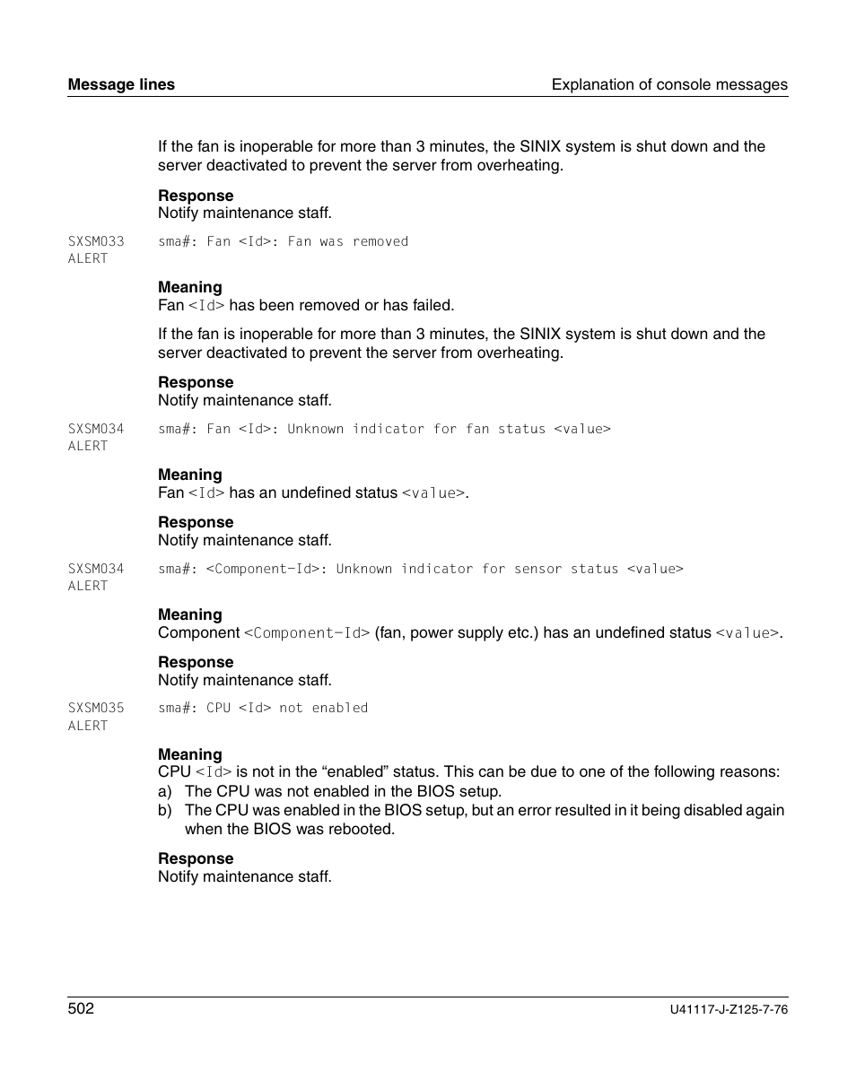 FUJITSU CentricStor V3.1D User Manual | Page 502 / 640