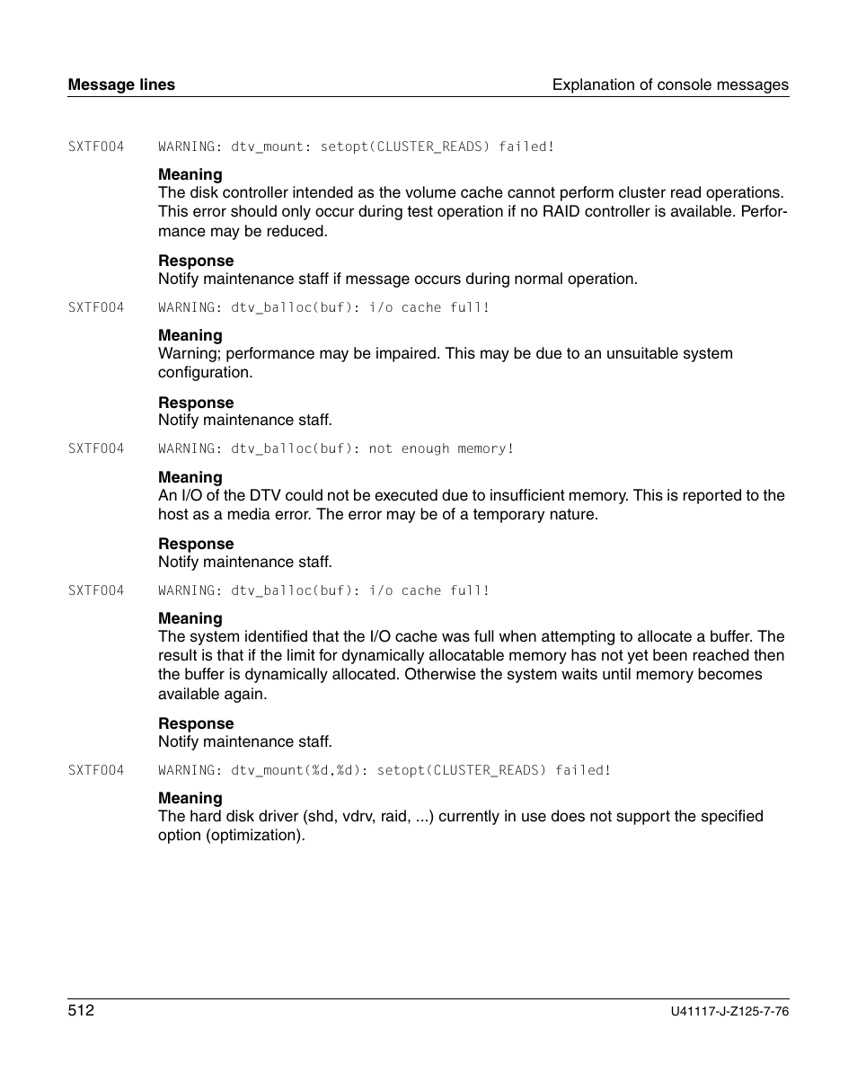 FUJITSU CentricStor V3.1D User Manual | Page 512 / 640