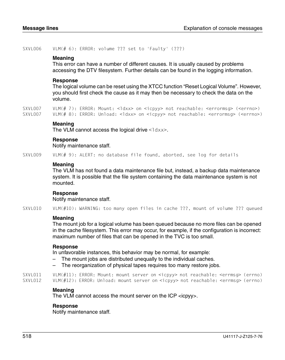 FUJITSU CentricStor V3.1D User Manual | Page 518 / 640