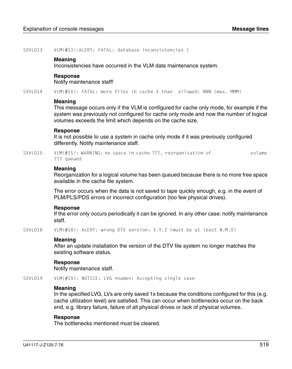 FUJITSU CentricStor V3.1D User Manual | Page 519 / 640