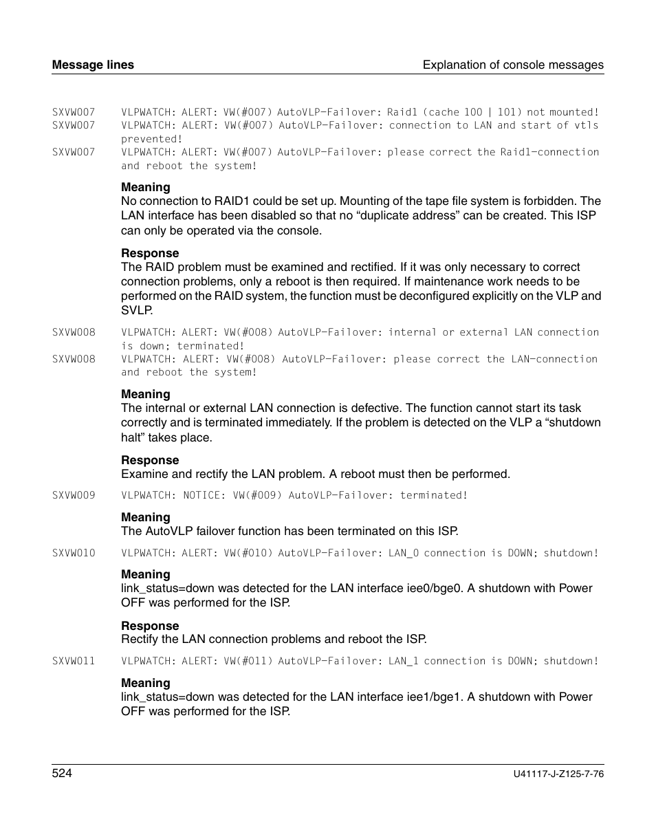 FUJITSU CentricStor V3.1D User Manual | Page 524 / 640