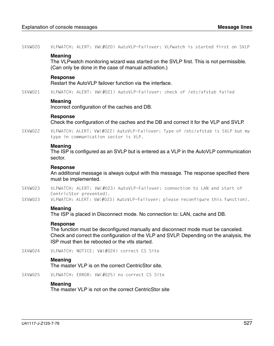 FUJITSU CentricStor V3.1D User Manual | Page 527 / 640