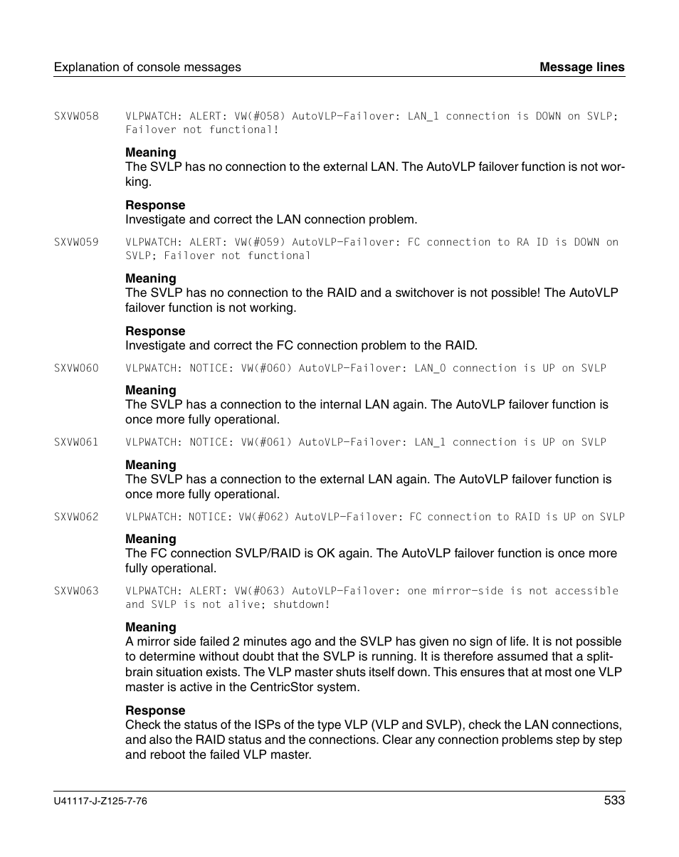 FUJITSU CentricStor V3.1D User Manual | Page 533 / 640