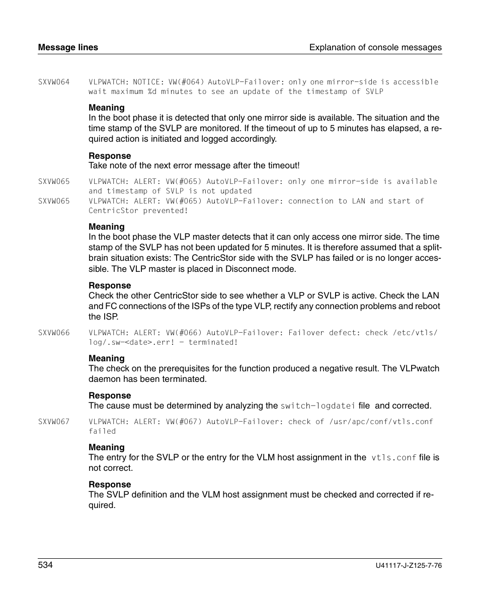 FUJITSU CentricStor V3.1D User Manual | Page 534 / 640