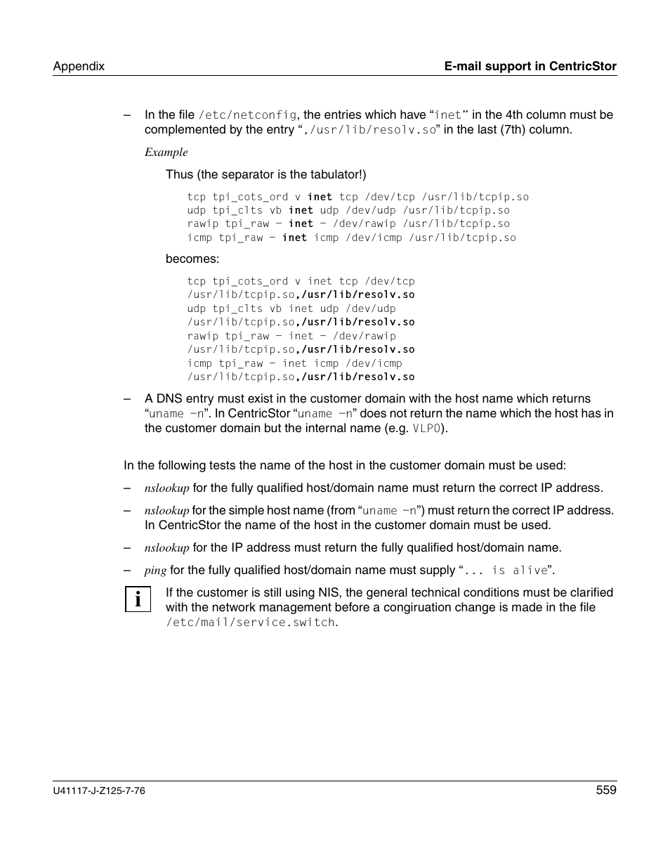 FUJITSU CentricStor V3.1D User Manual | Page 559 / 640