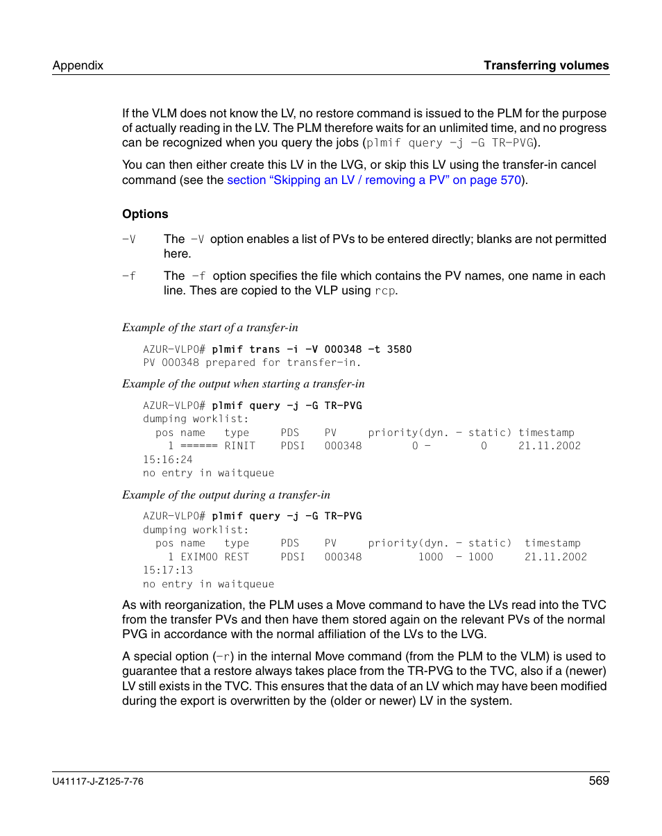 FUJITSU CentricStor V3.1D User Manual | Page 569 / 640