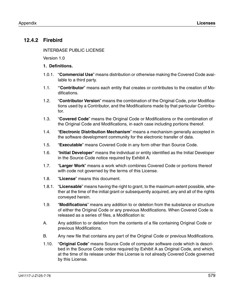 Firebird, 2 firebird | FUJITSU CentricStor V3.1D User Manual | Page 579 / 640