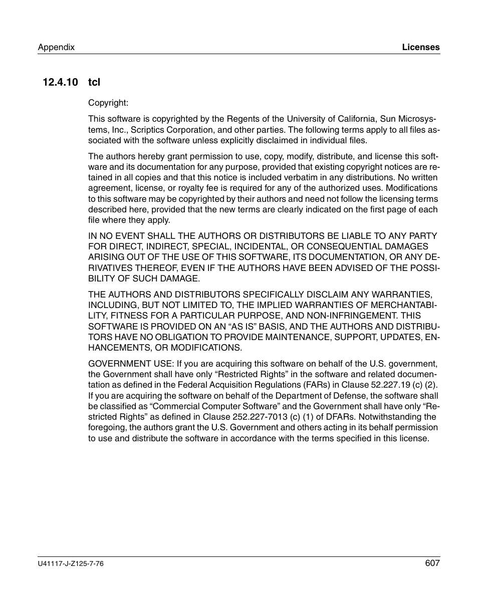 10 tcl | FUJITSU CentricStor V3.1D User Manual | Page 607 / 640