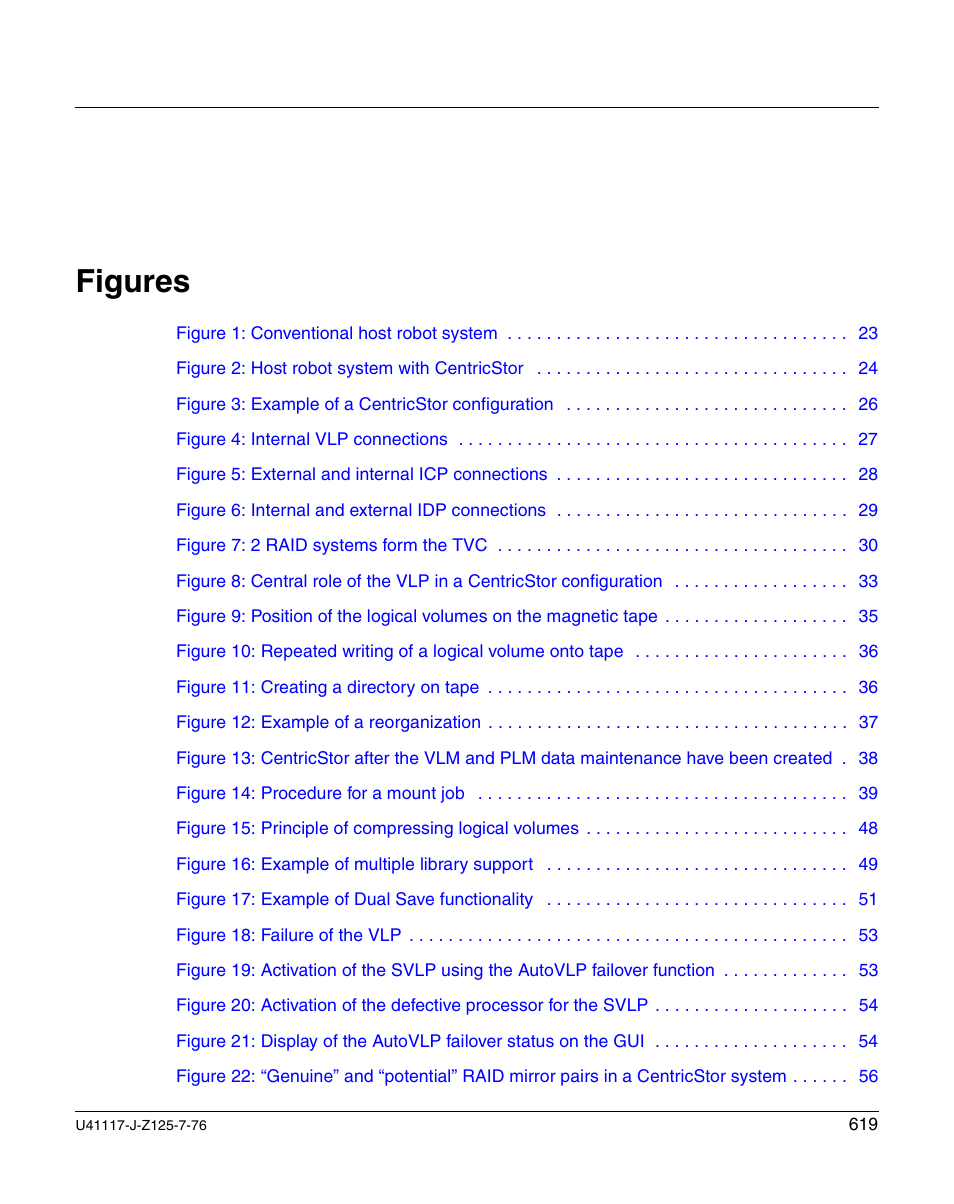 Figures | FUJITSU CentricStor V3.1D User Manual | Page 619 / 640