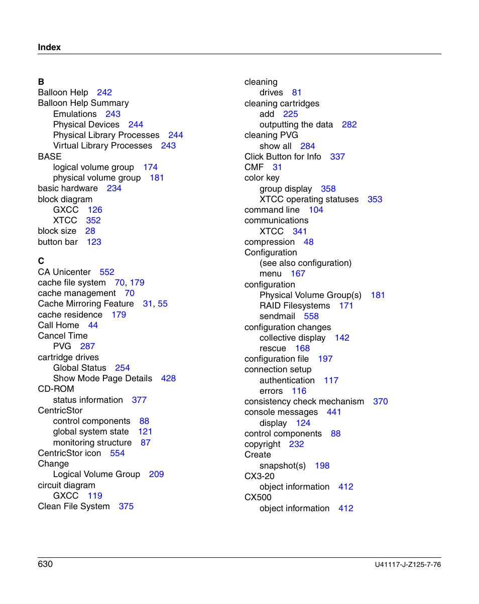 FUJITSU CentricStor V3.1D User Manual | Page 630 / 640