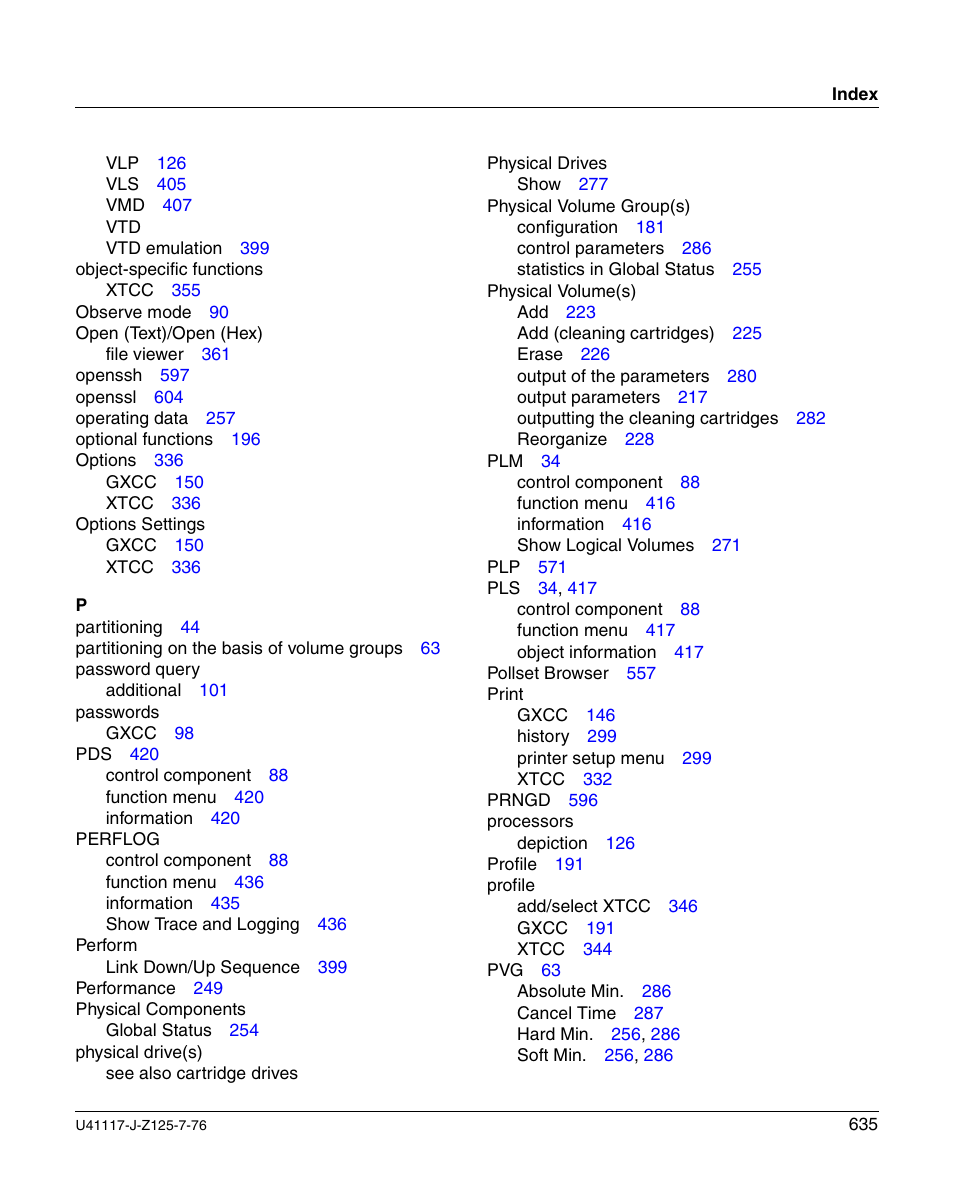 FUJITSU CentricStor V3.1D User Manual | Page 635 / 640