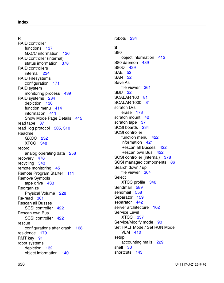 FUJITSU CentricStor V3.1D User Manual | Page 636 / 640