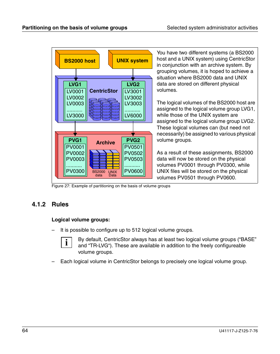 Rules, 2 rules | FUJITSU CentricStor V3.1D User Manual | Page 64 / 640