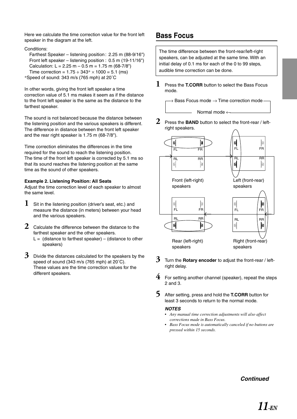 Bass focus | Alpine CDA-7897 User Manual | Page 13 / 51