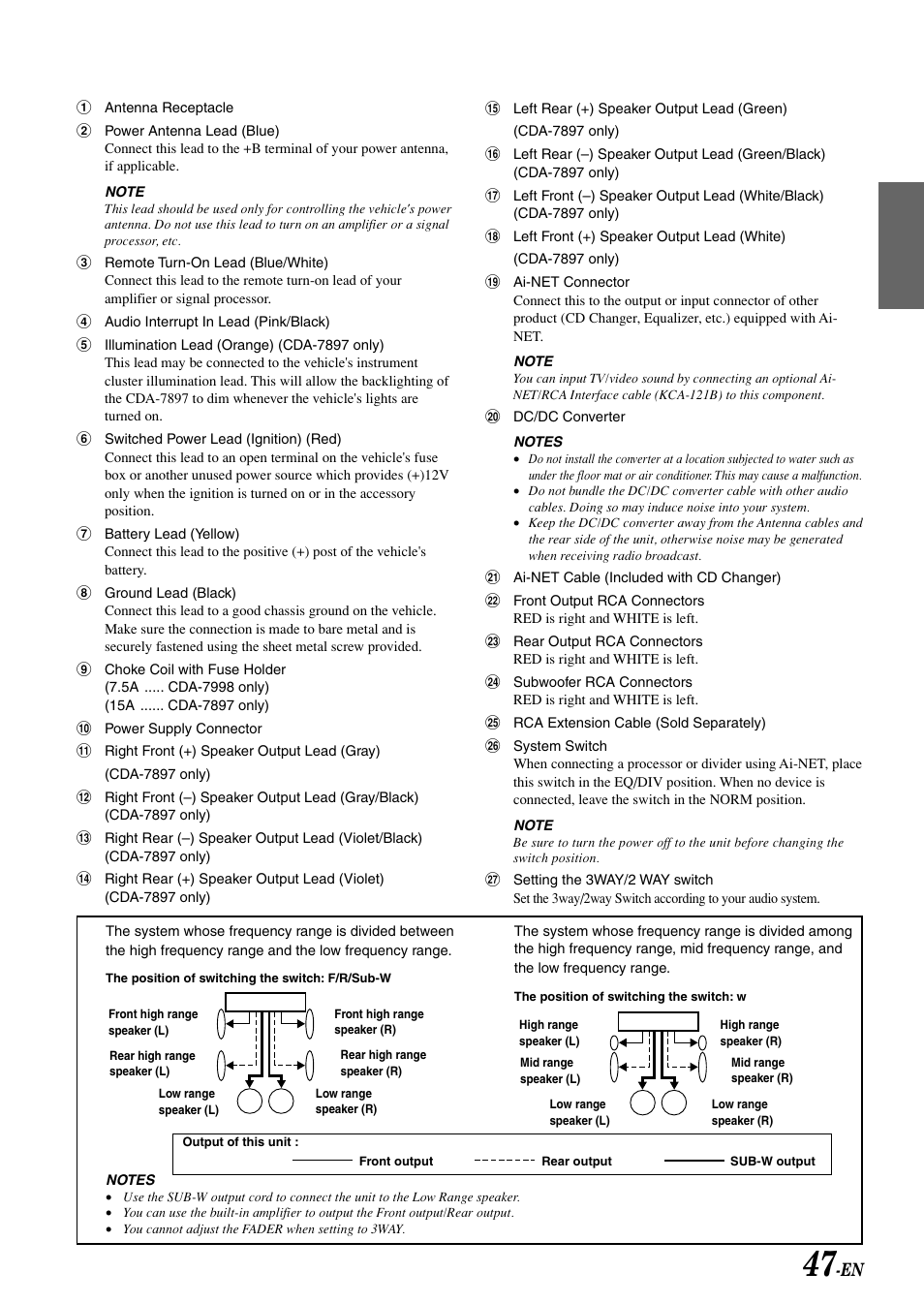 Alpine CDA-7897 User Manual | Page 49 / 51