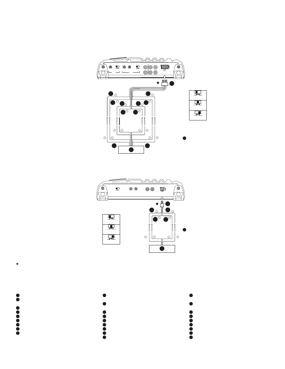 Mrp-f240, Mrp-t220, Español français english | English, Y-adaptor (sold separately), Rca extension cable (sold separately), Front, Rear, Rear speakers, Front speakers | Alpine MRP-F240 User Manual | Page 13 / 20