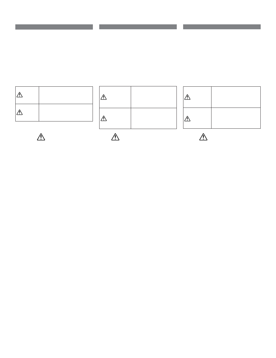 Warning, Avertissement, Advertencia | Alpine MRP-F240 User Manual | Page 3 / 20