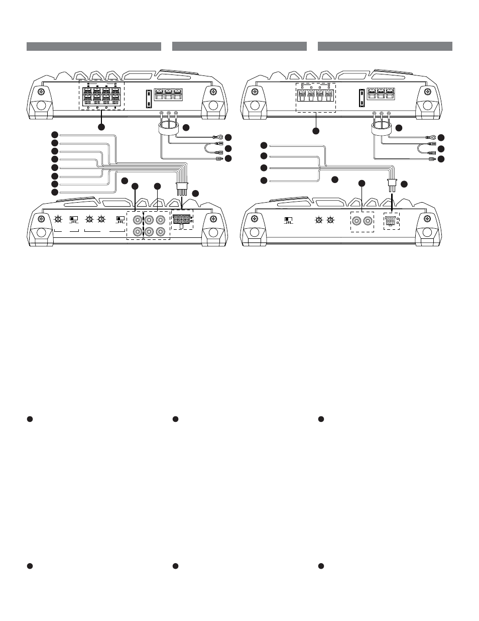 Connections, Connexions, Conexiones | Español français english | Alpine MRP-F240 User Manual | Page 6 / 20