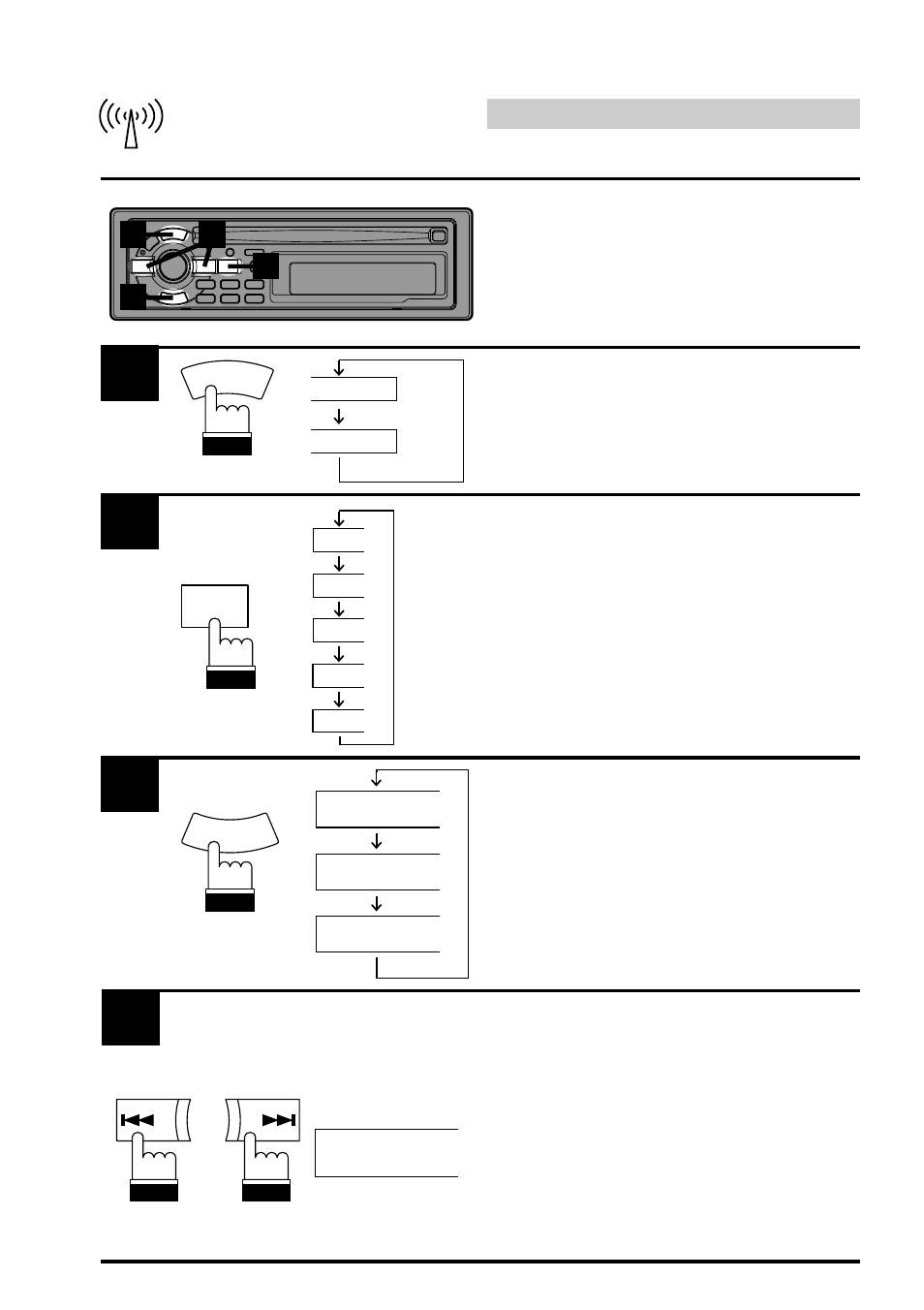 Radio operation, Manual tuning | Alpine CDA-7832R User Manual | Page 17 / 58