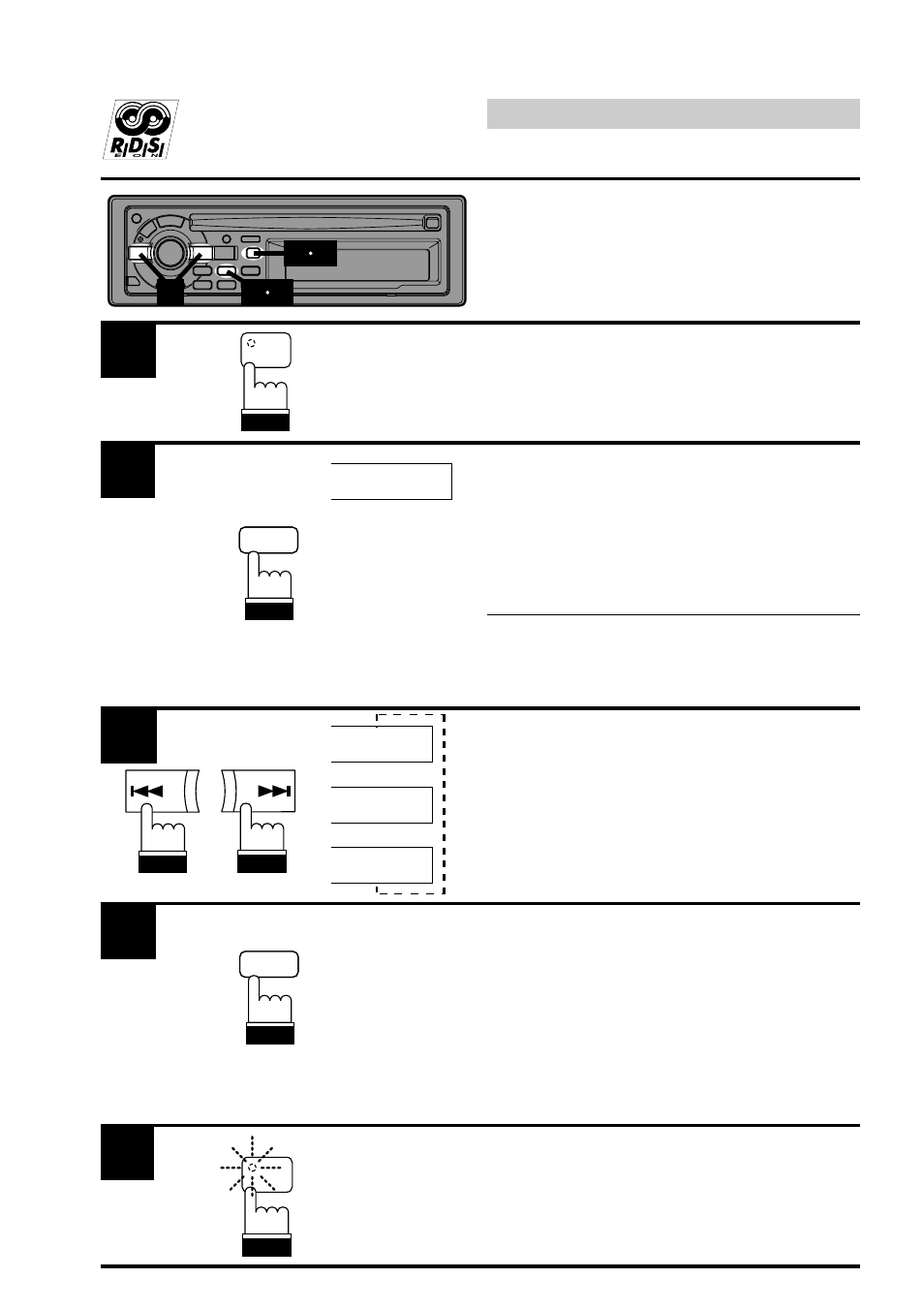 Rds operation, Pty (programme type) tuning | Alpine CDA-7832R User Manual | Page 29 / 58