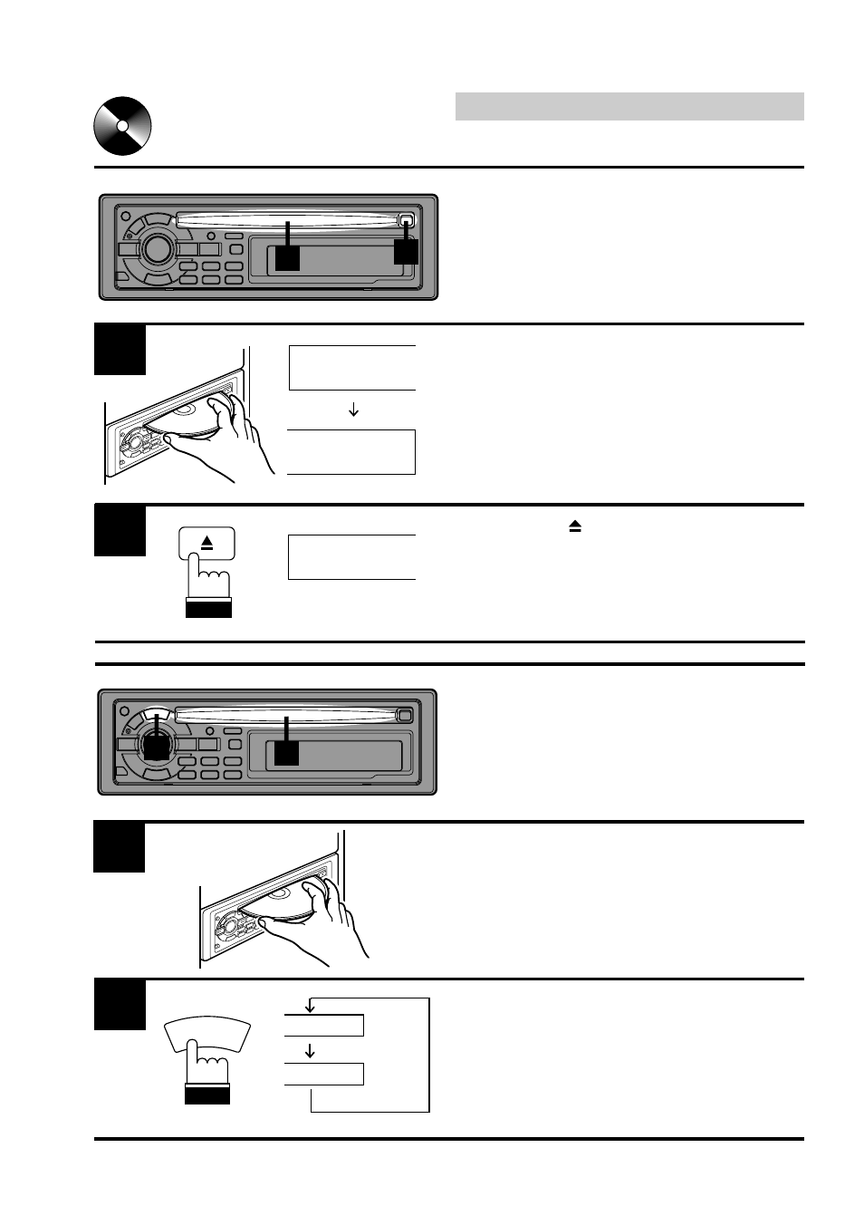 Cd operation, Inserting/ejecting disc normal play | Alpine CDA-7832R User Manual | Page 33 / 58