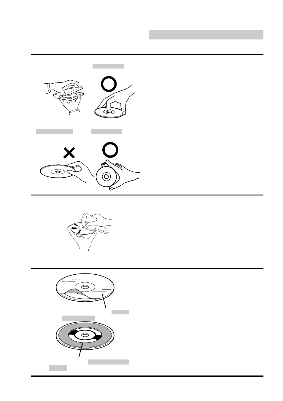 Disc care, Correct handling, Disc cleaning | Disc accessories | Alpine CDA-7832R User Manual | Page 52 / 58