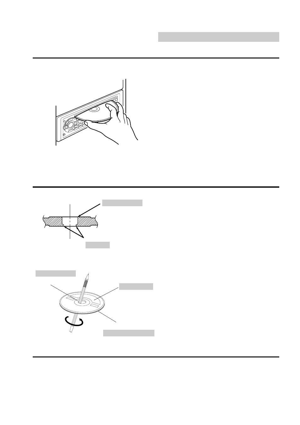 Precautions, Inserting discs, New discs | Alpine CDA-7832R User Manual | Page 6 / 58