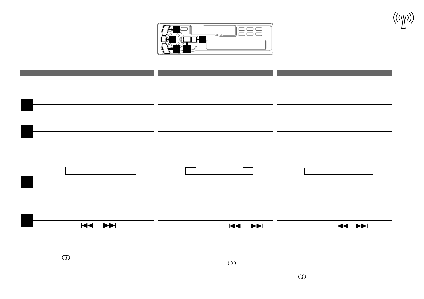 Sintonía manual, Manual tuning accord manuel | Alpine TDM-7561 User Manual | Page 21 / 52