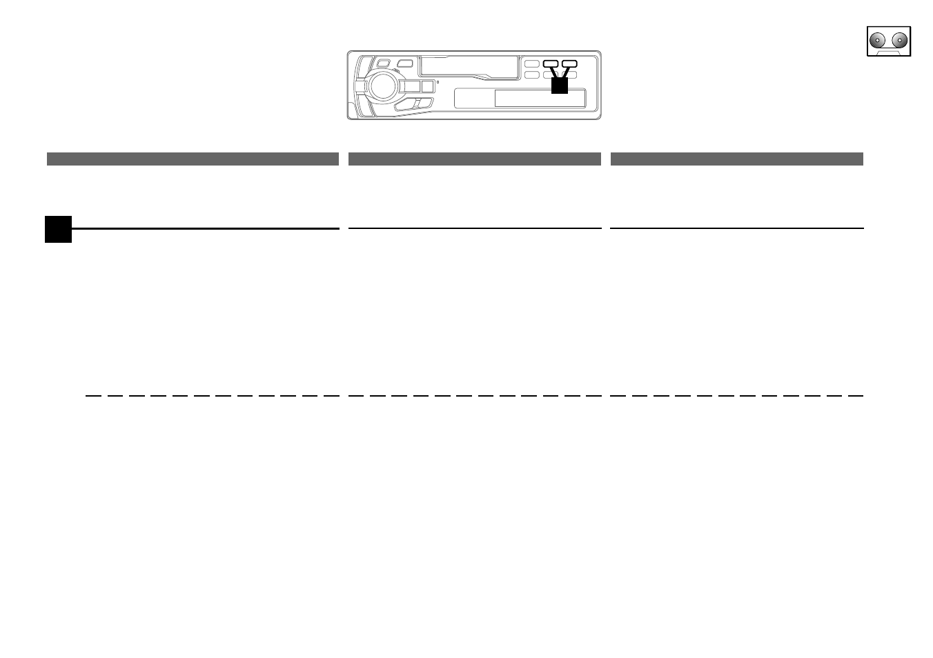 Program sensor (p.s.), Détecteur de programme (p.s.), Sensor de canciones (p.s.) | Alpine TDM-7561 User Manual | Page 33 / 52