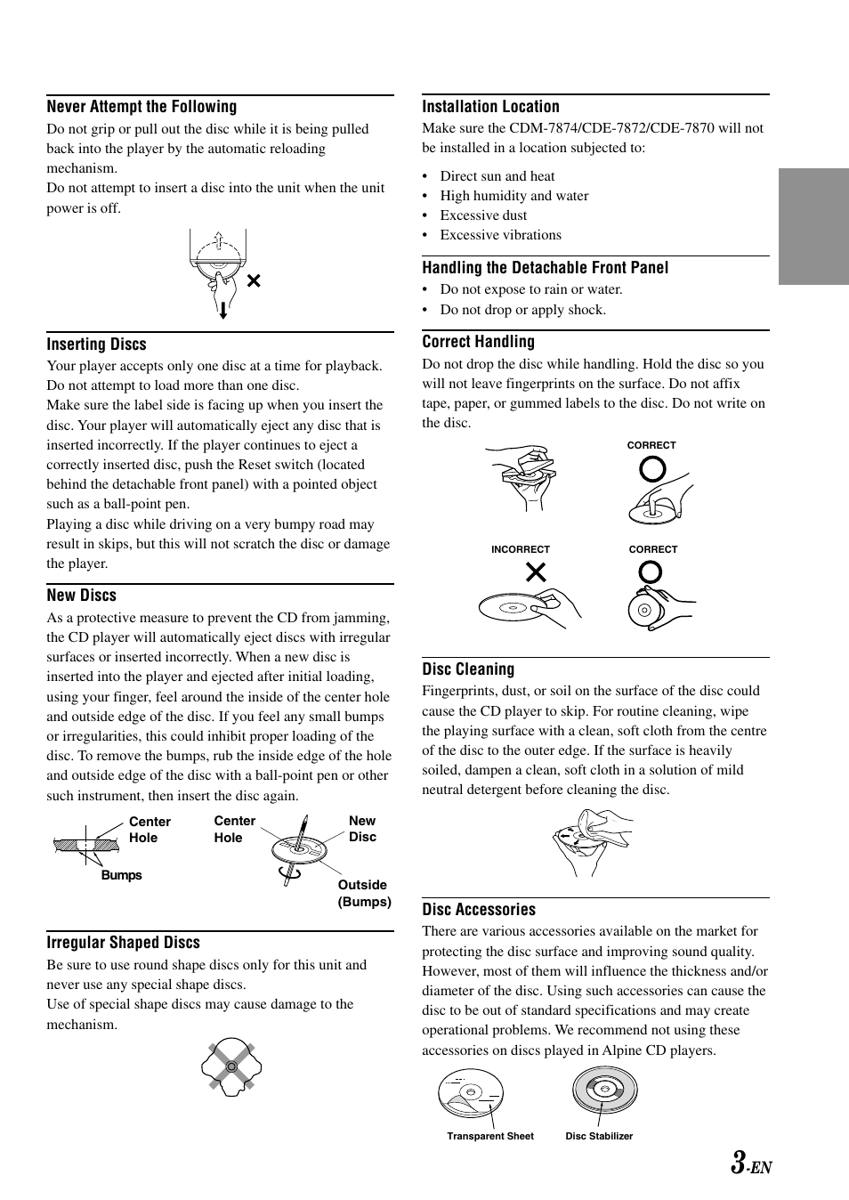 Alpine CDE-7870 User Manual | Page 5 / 26
