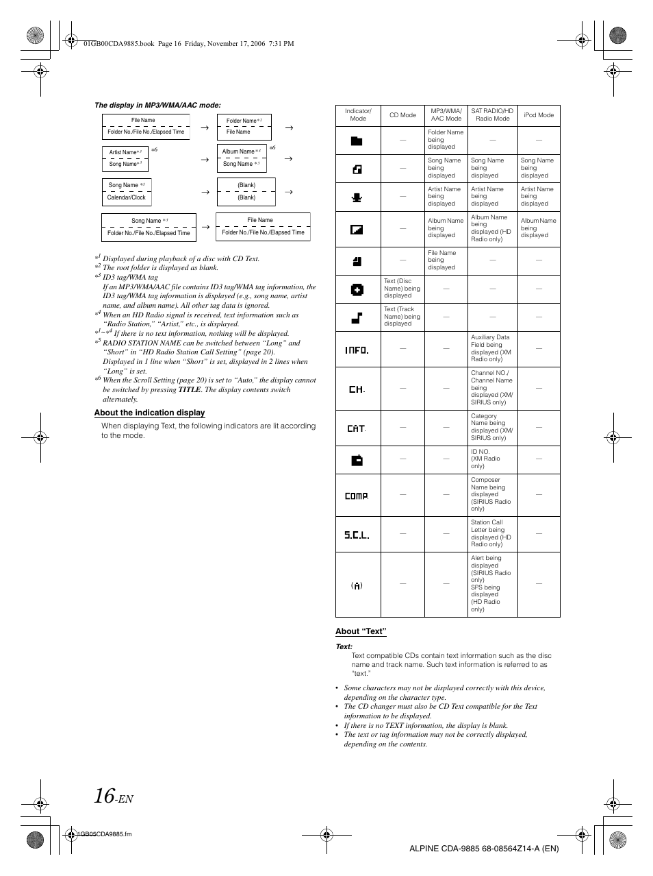 Alpine CDA-9885 User Manual | Page 18 / 41