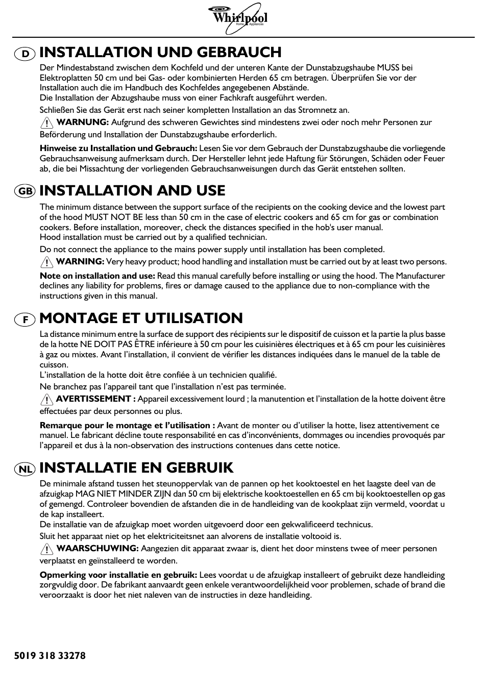 Whirlpool AKR 799 IX User Manual | 12 pages