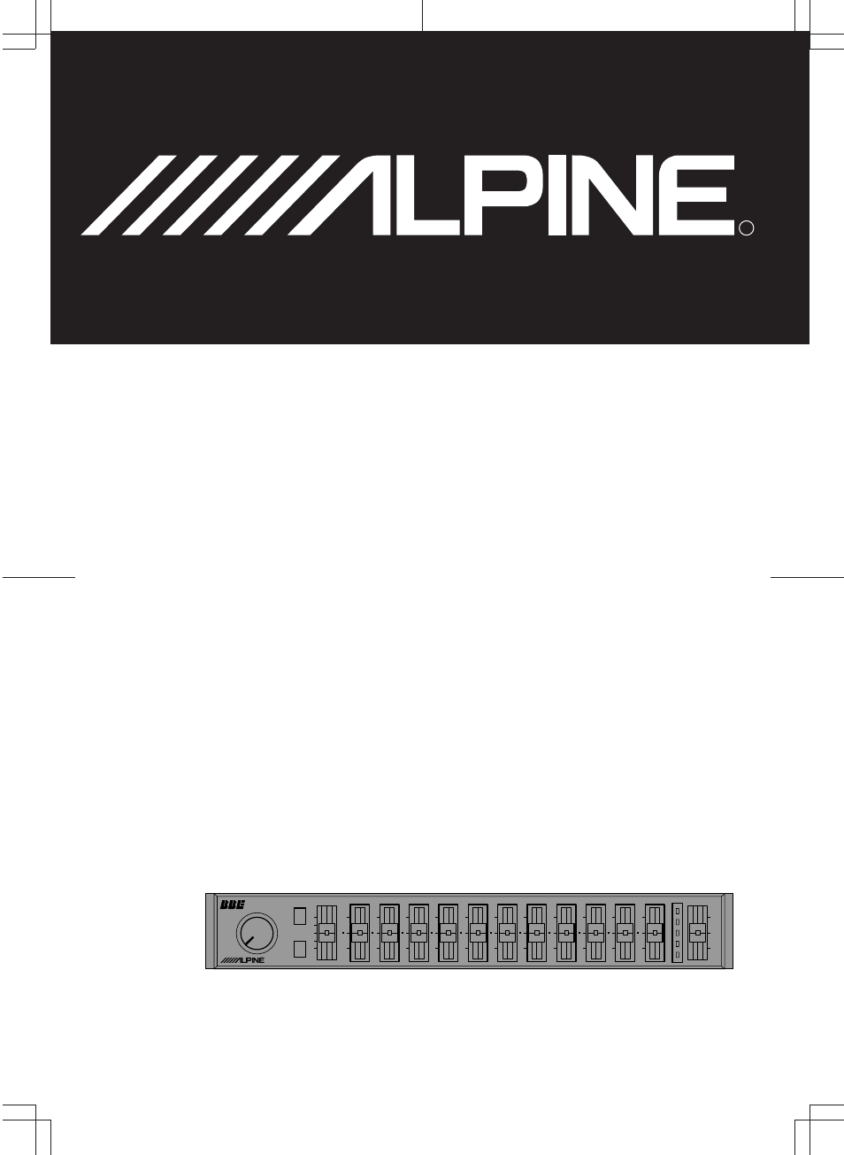 Alpine ERE-G180 User Manual | 24 pages