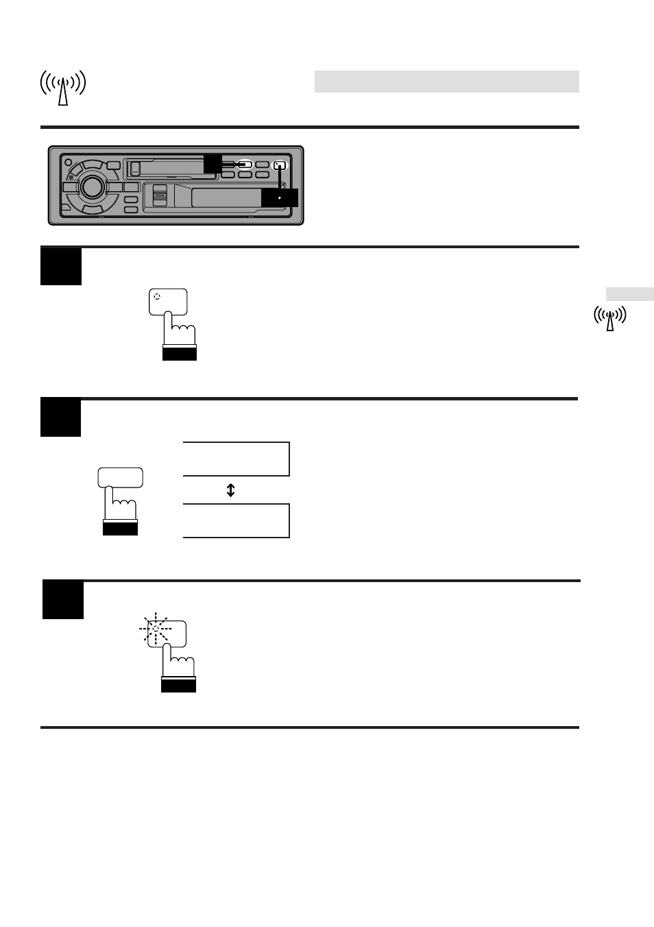 Radio operation, Mono/stereo switching | Alpine TDA-7547E User Manual | Page 16 / 55