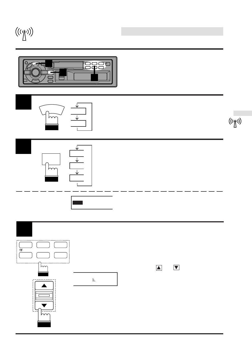 Radio operation, Tuning to preset stations | Alpine TDA-7547E User Manual | Page 20 / 55