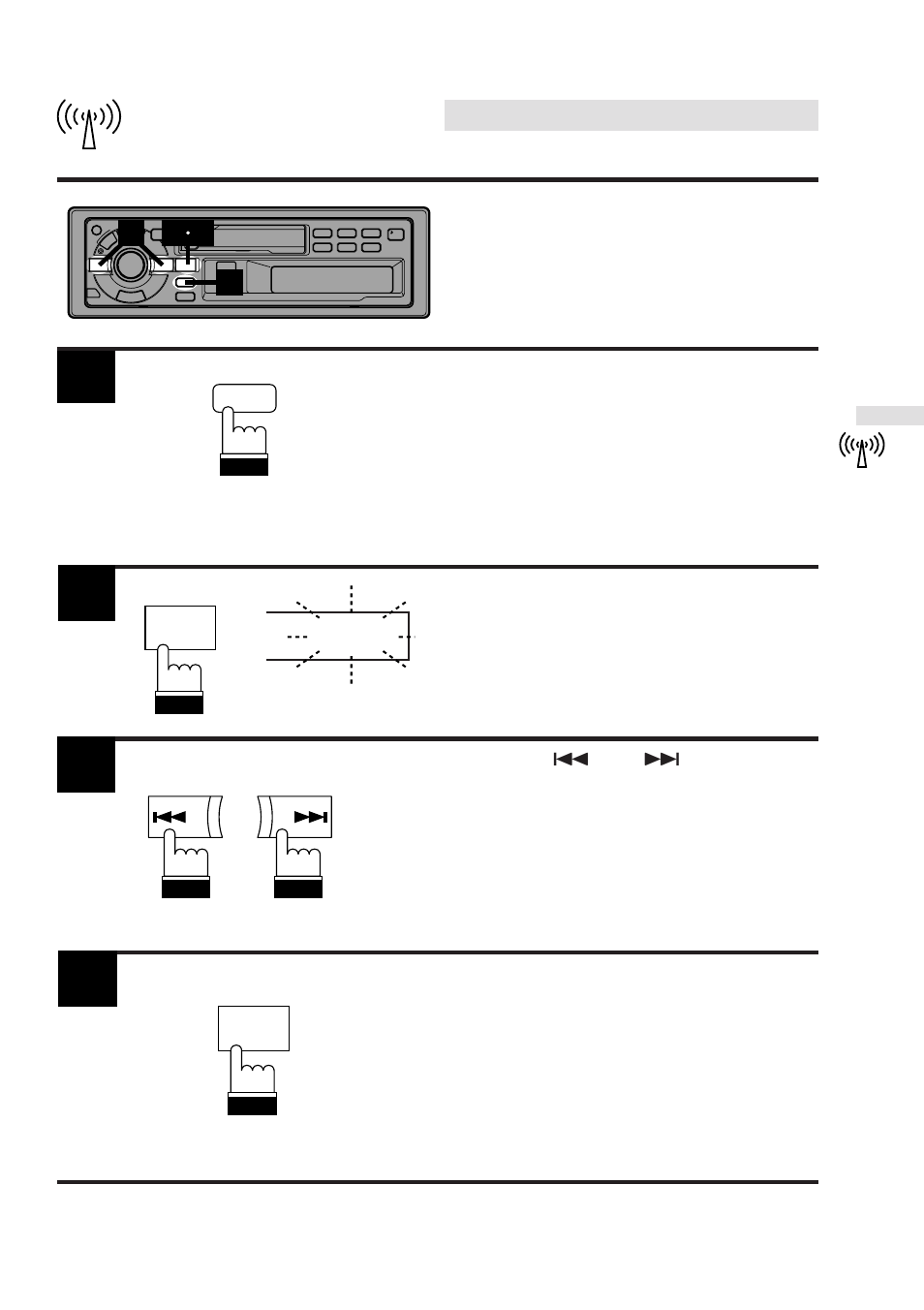 Radio operation, Searching titled stations (title search menu) | Alpine TDA-7547E User Manual | Page 24 / 55