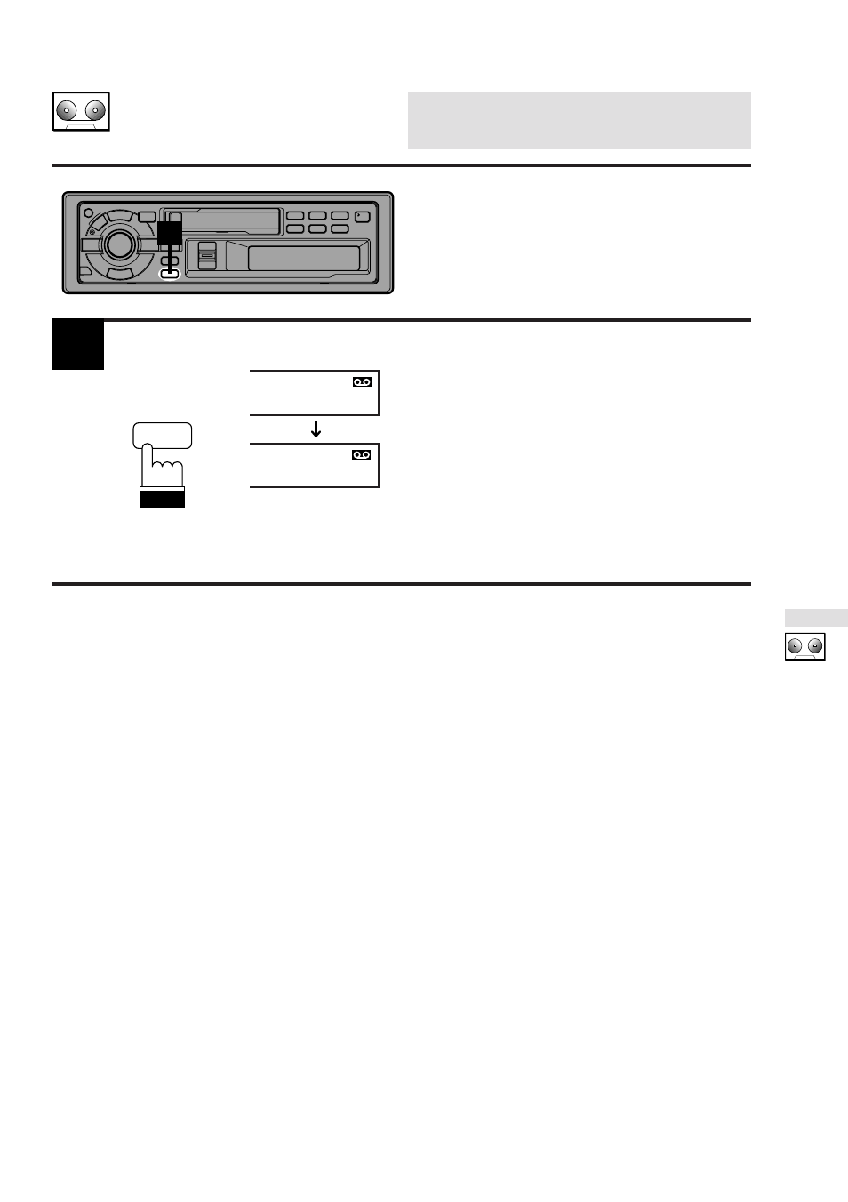 Cassette player operation | Alpine TDA-7547E User Manual | Page 30 / 55