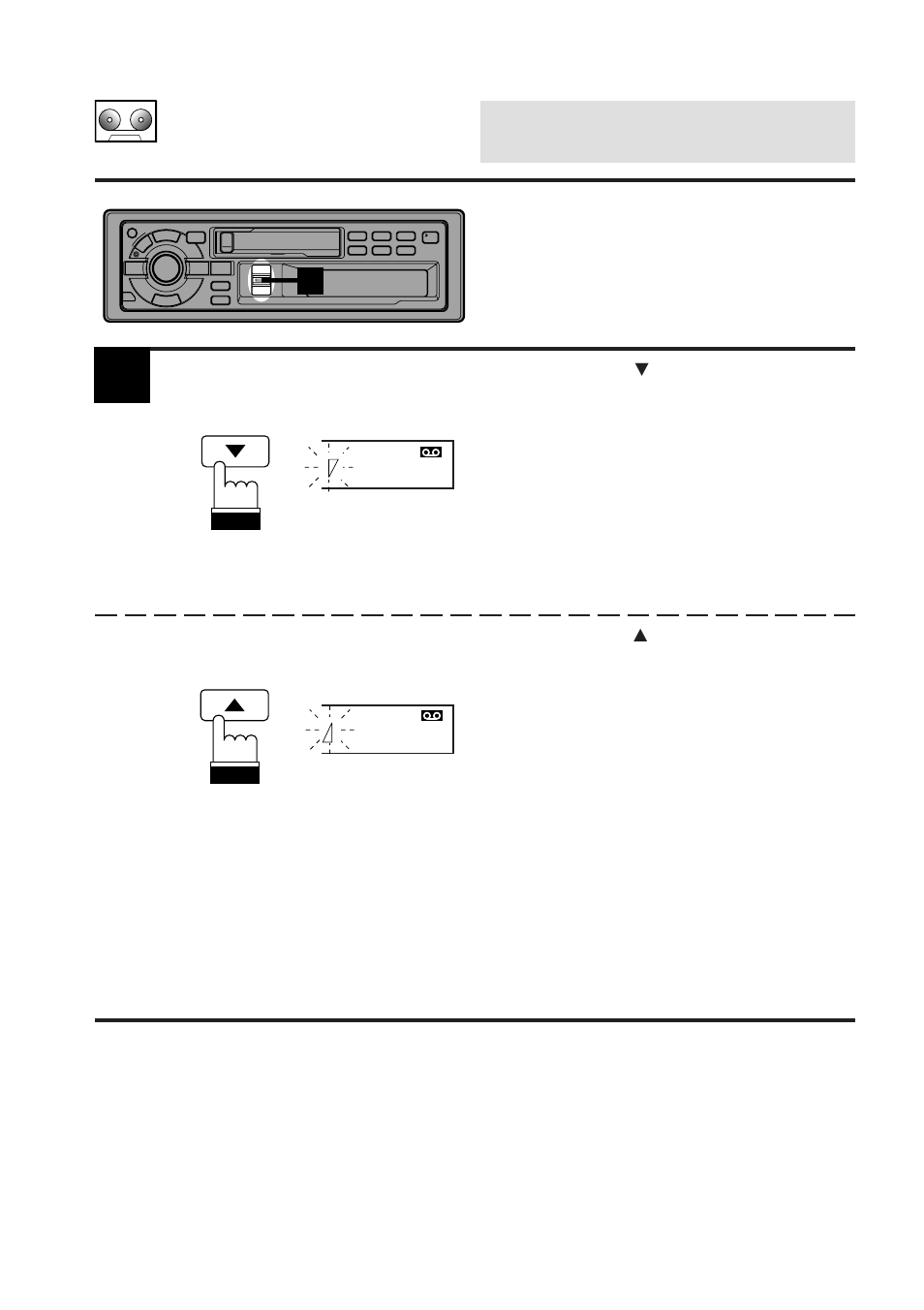 Cassette player operation, Program sensor (p.s.) | Alpine TDA-7547E User Manual | Page 31 / 55