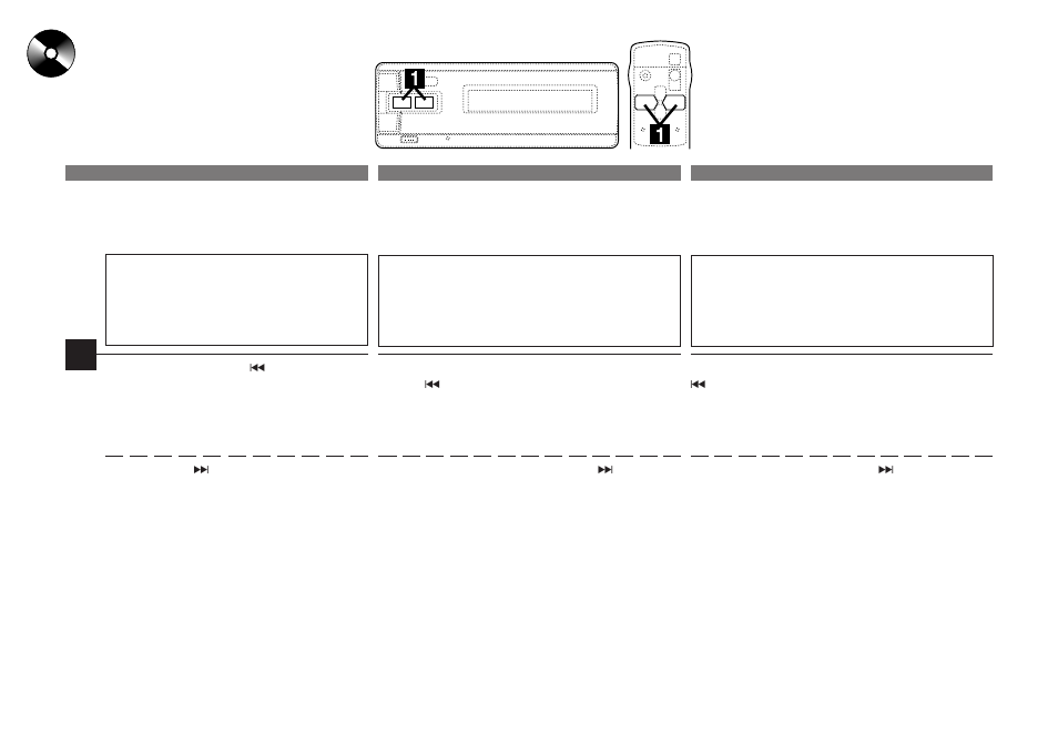 Music sensor (skip), Recherche musicale (saut), Sensor musical (salto) | Alpine CHM-S665RF User Manual | Page 20 / 40