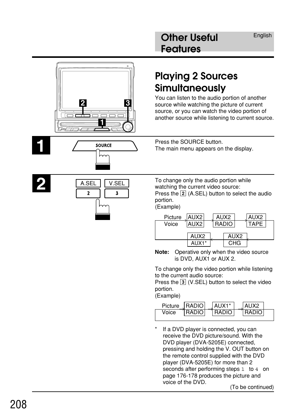 Other useful features, Playing 2 sources simultaneously | Alpine IVA-C800E User Manual | Page 102 / 115