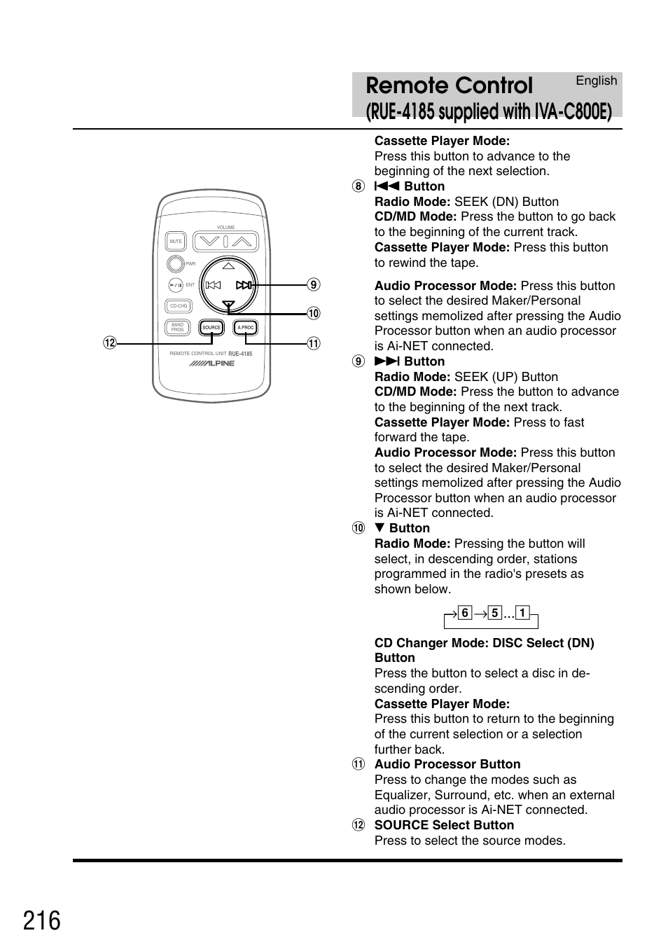 Alpine IVA-C800E User Manual | Page 106 / 115
