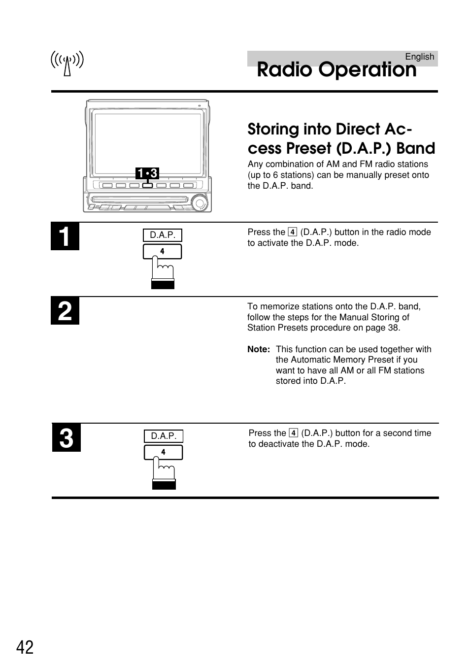 Radio operation | Alpine IVA-C800E User Manual | Page 20 / 115