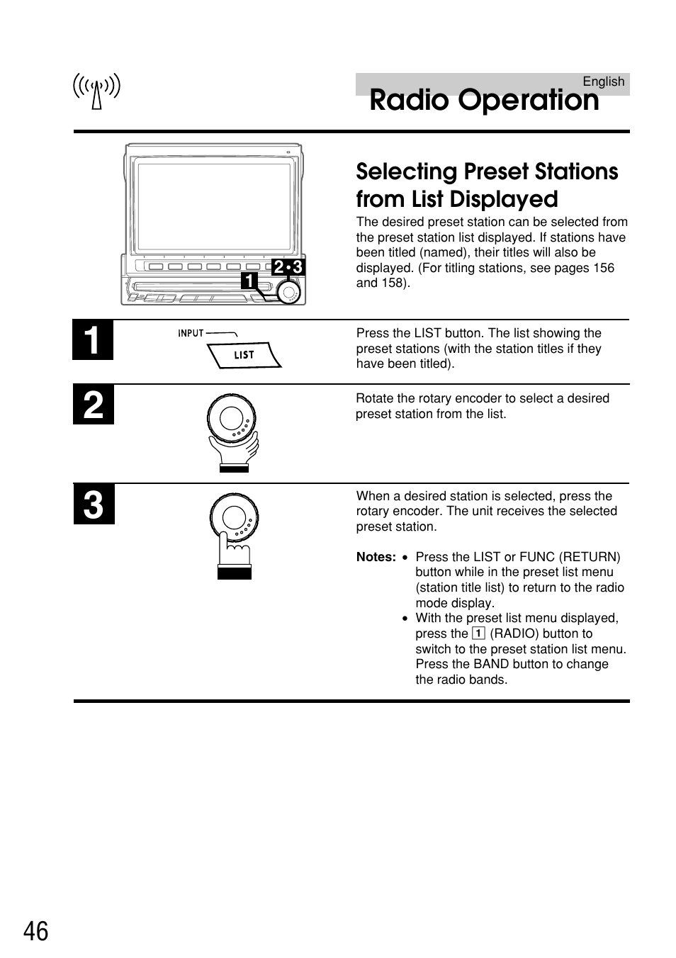 Radio operation | Alpine IVA-C800E User Manual | Page 22 / 115