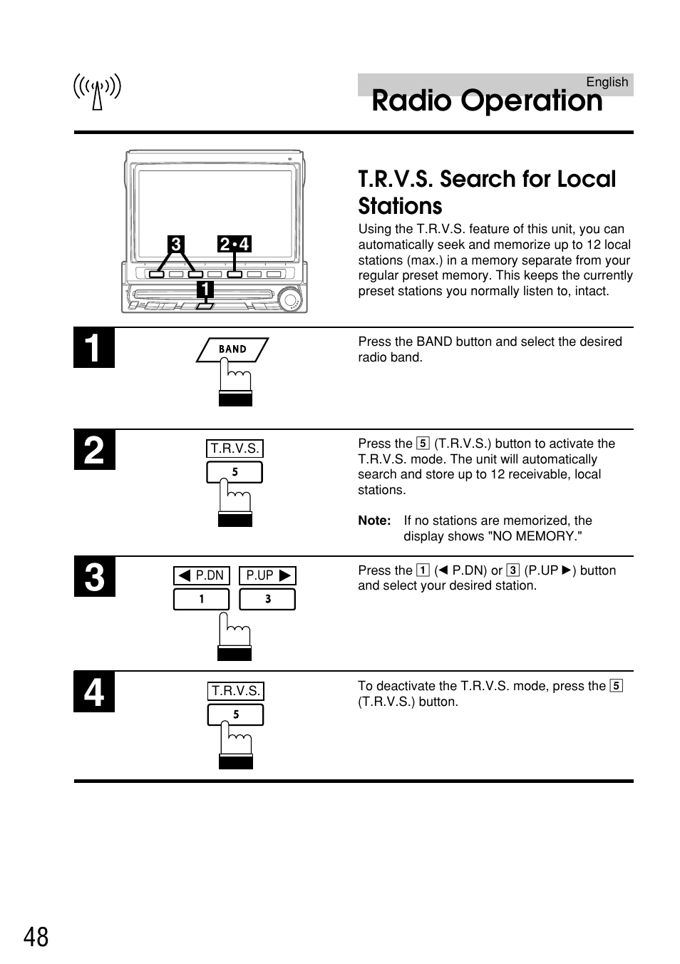 Radio operation | Alpine IVA-C800E User Manual | Page 23 / 115