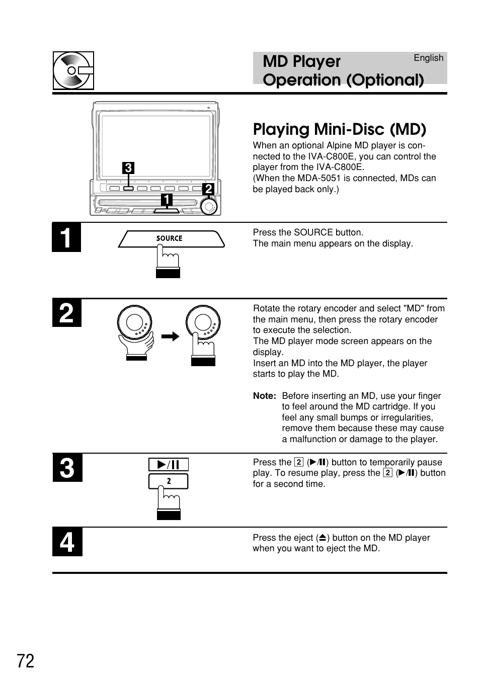 Alpine IVA-C800E User Manual | Page 35 / 115
