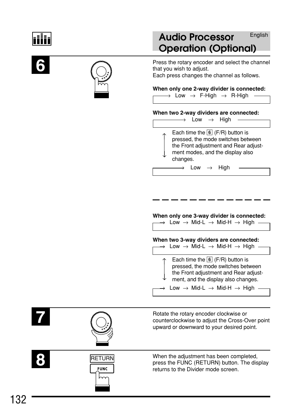 Audio processor operation (optional) | Alpine IVA-C800E User Manual | Page 64 / 115