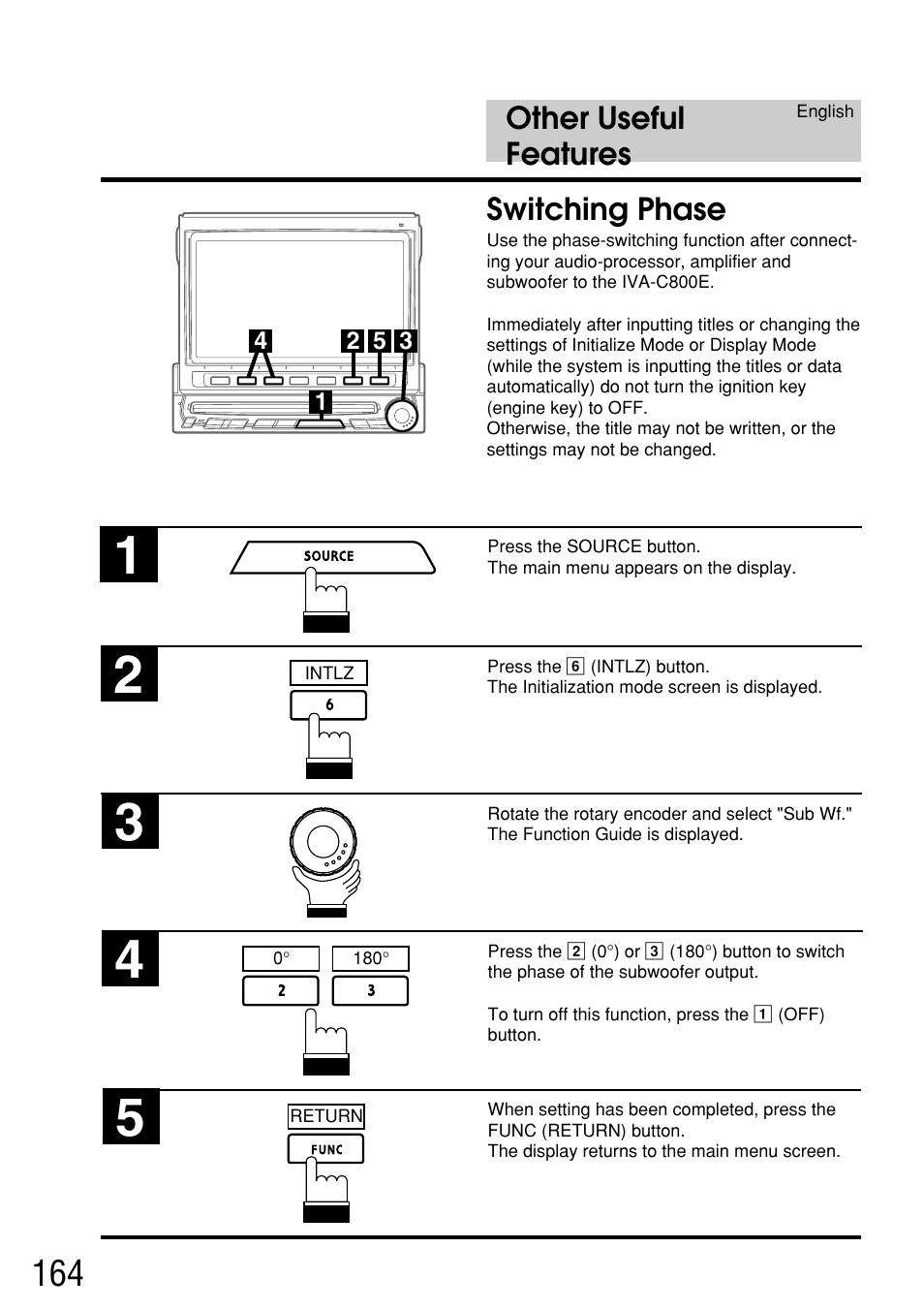 Other useful features, Switching phase | Alpine IVA-C800E User Manual | Page 80 / 115