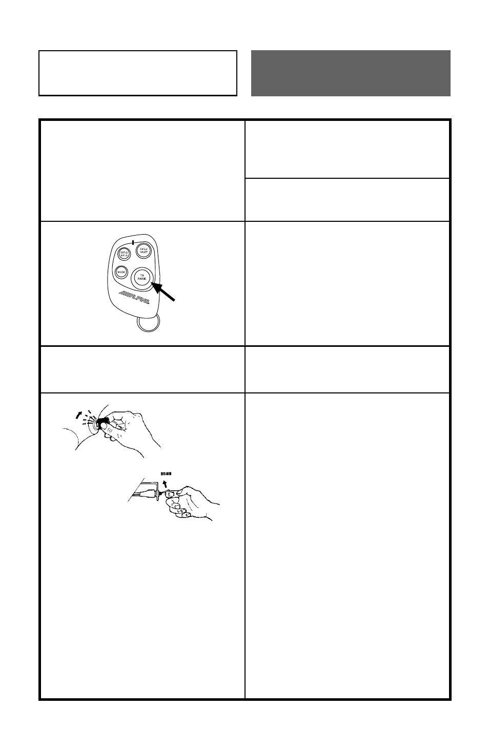 Disarming, Remote controlled disarming, Disarm/valet switch disarming | Alpine SEC-8028 User Manual | Page 12 / 48
